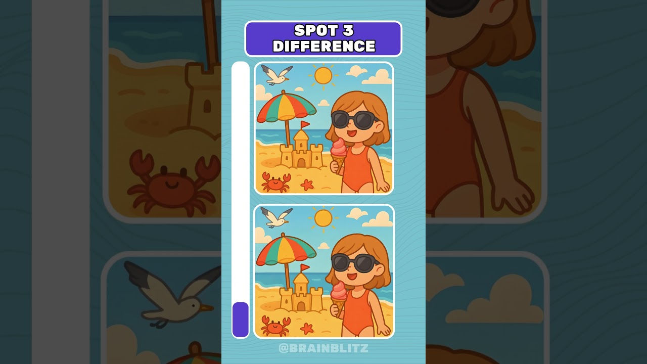 Spot the 3 Differences Challenge &ndash; Test Your Observation Skills! #shorts