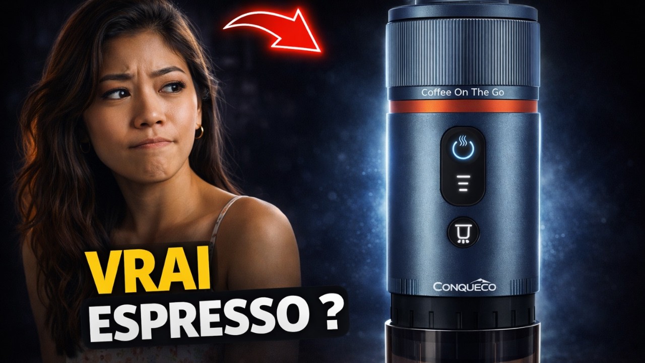 CONQUECO PCM020N - Machine à Café Portable : Enfin du Vrai Espresso en Déplacement ?!