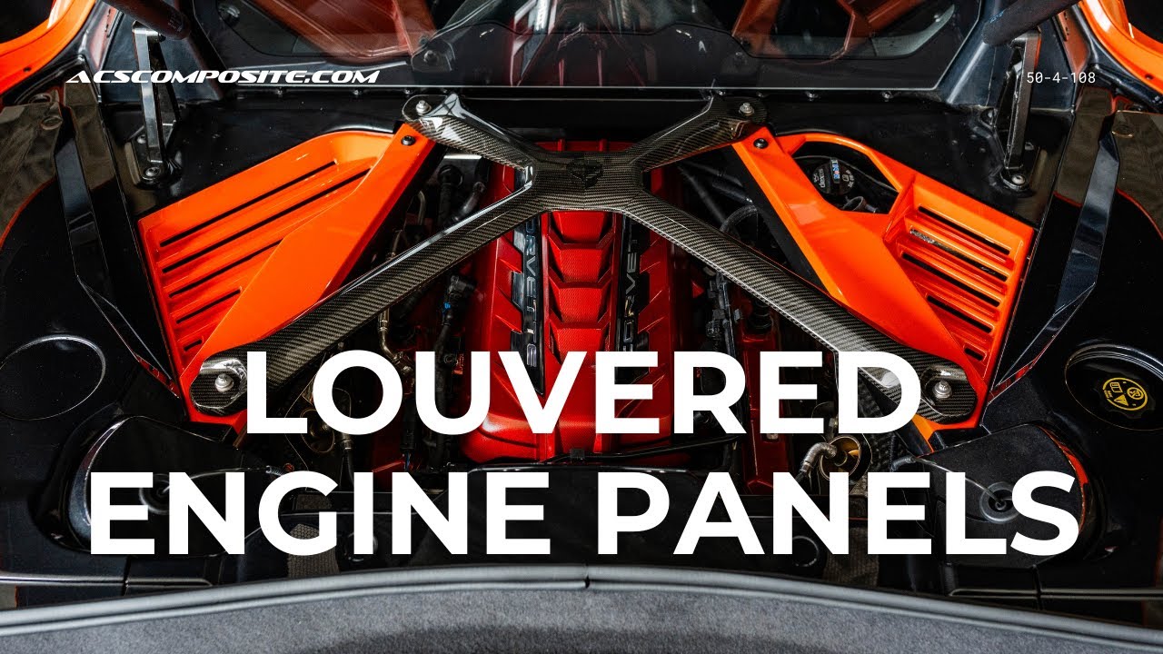 C8 Corvette Coupe Louvered Engine Panels Installation Guide | 50-4-108 | ACS Composite
