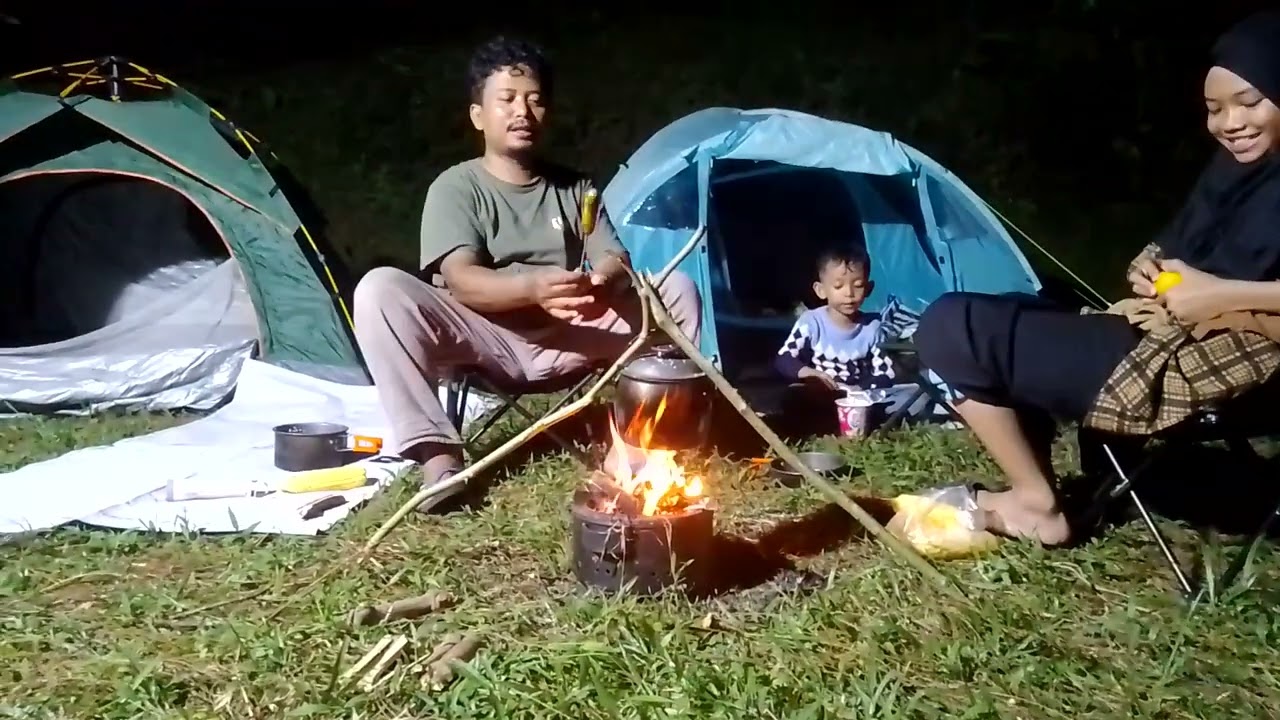 Camping keluarga di jurang senggani wilayah tempat yang paling tersembunyi