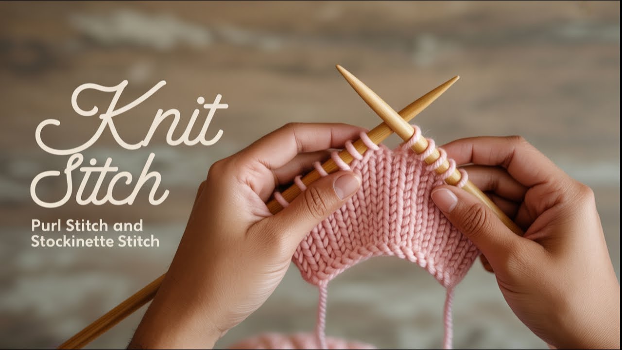 Beginner Knitting Tutorial | Learn How to Knit, Purl & Make Stockinette Stitch
