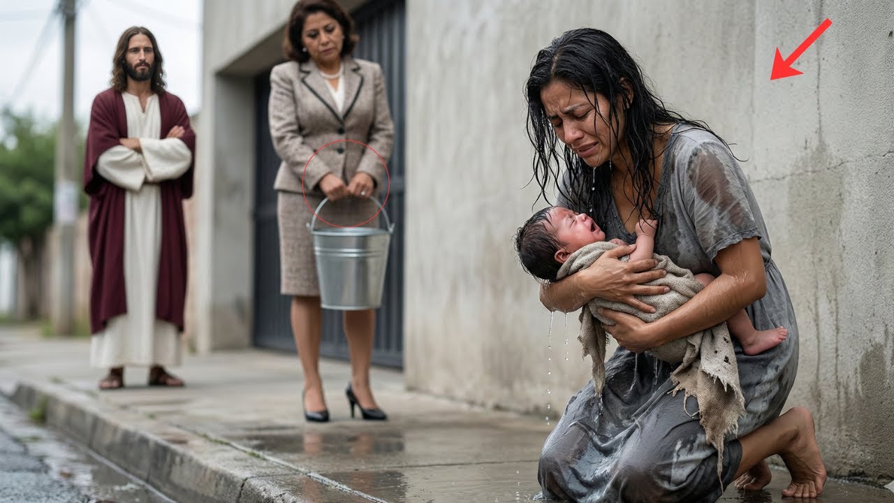 Le echó agua helada a una madre con su bebé… y Jesús le dio una lección que jamás olvidará...