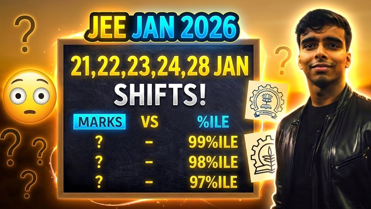 Shiftwise Marks vs Percentile JEE Mains 2026 🔥 JEE Mains Cut Off😭 JEE Mains 2026 Marks vs Percentile