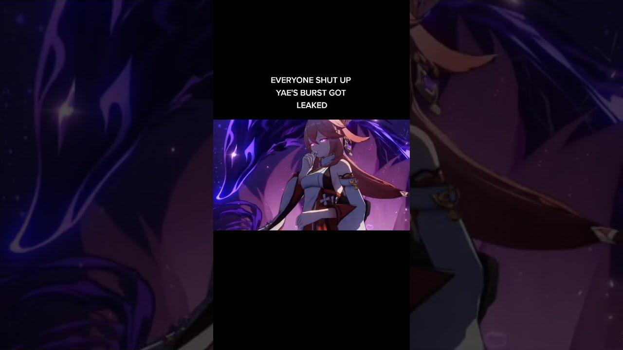 Yae Miko's burst animation