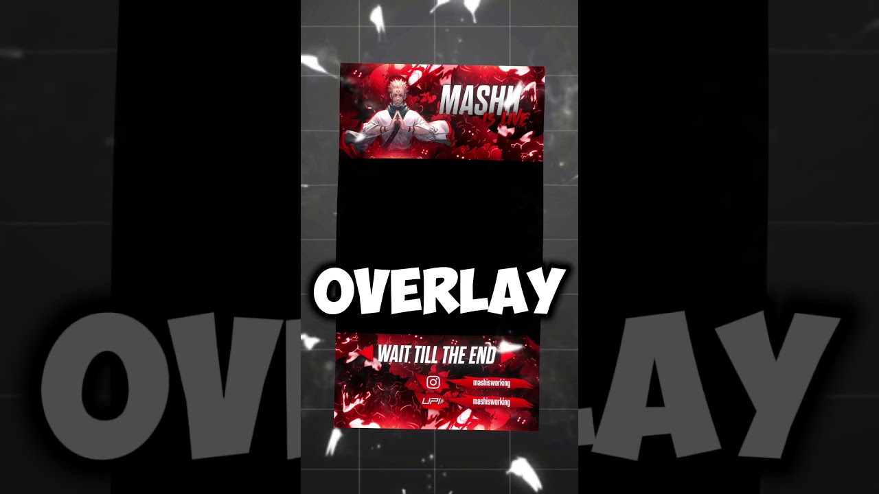 Make this shorts stream overlay..🔥 #bgmi #shorts #overlay