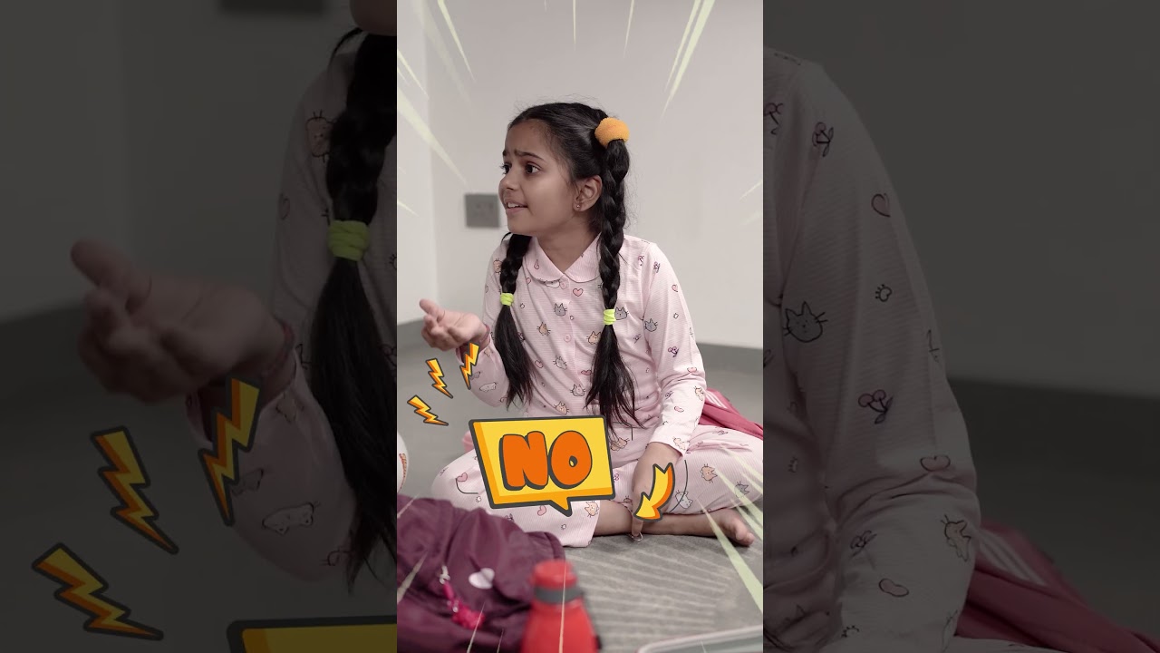 School Bag Packing | Fun Morning Routine for Kids  #kidsshorts