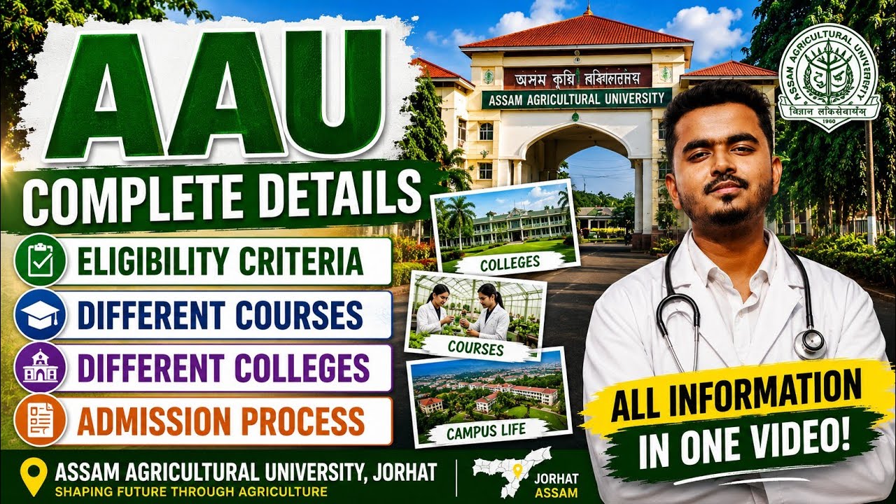 Aau complete details | aau eligibility criteria | registration process 🔗... Agriculture course??