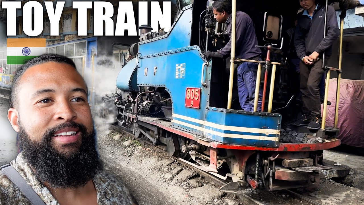 INDIAN RAILWAYS Foreigner sees Darjeeling Toy Train UP CLOSE 🇮🇳 Himalayan Railway