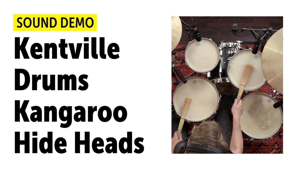 Kentville Drums | Kangaroo Medium & Heavy Hide Heads | Sound Demo (no talking)