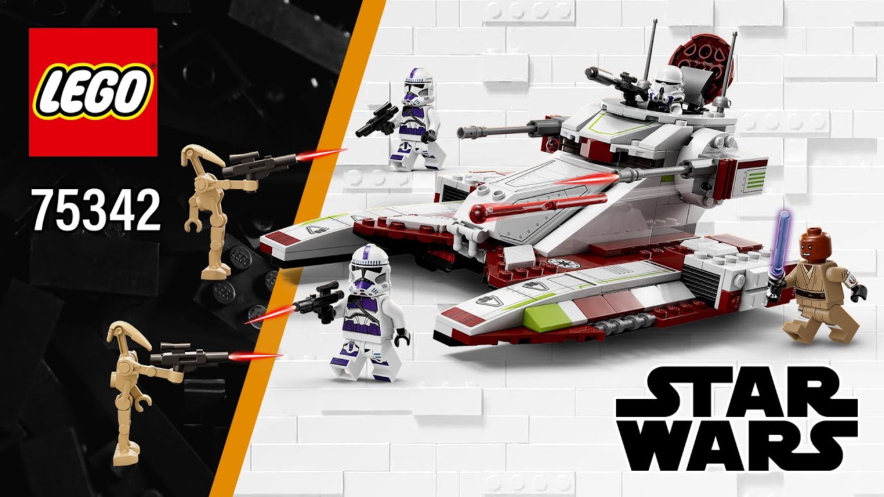 LEGO&reg; Star Wars&trade; | Republic Fighter Tank&trade; (75342)[262 pcs] Building Instructions | Top Brick Builder