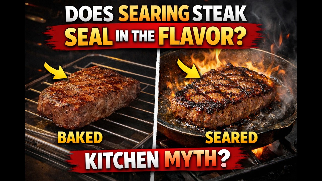 Does Searing a steak SEAL in the Flavor? Cooked or Cap | Episode 1