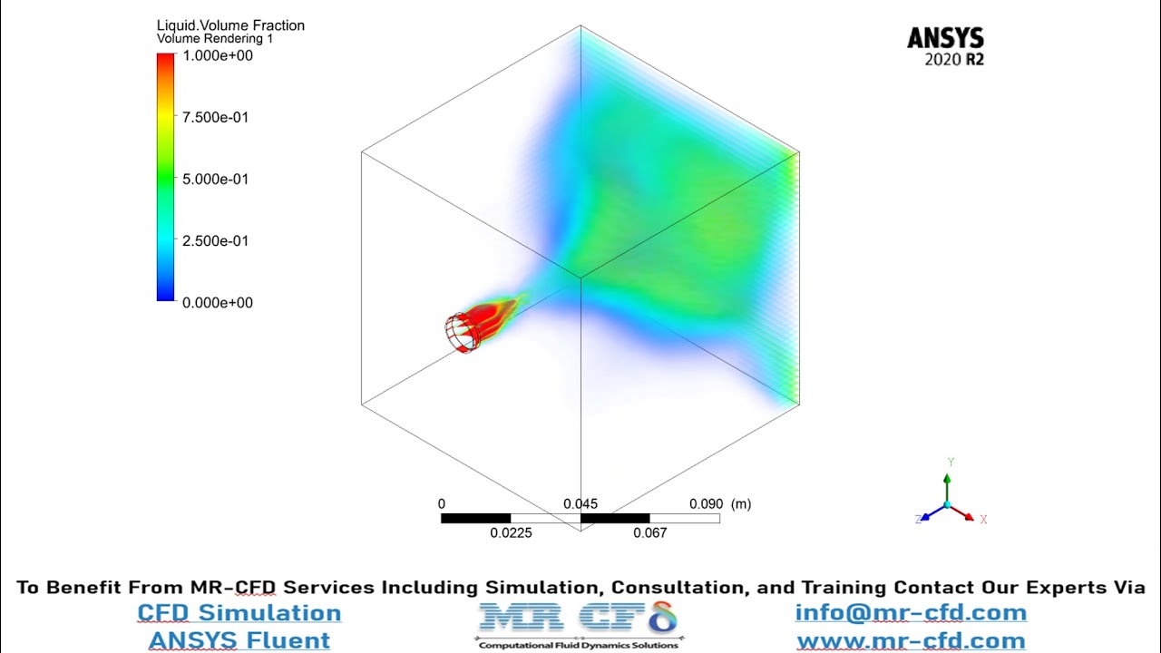 ANSYS FLUENT Training: Fuel Injector CFD Simulation, Three-Phase Flow