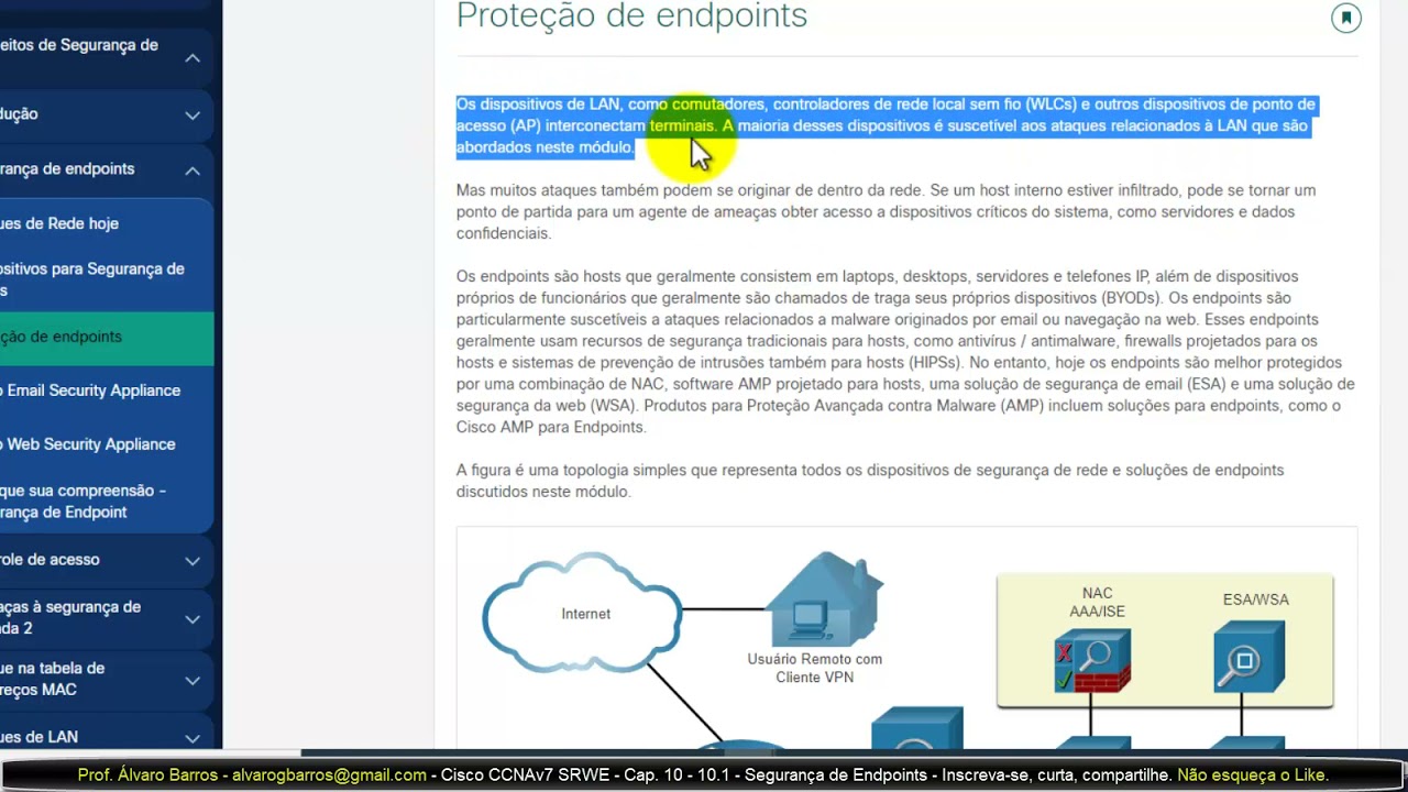 Curso Cisco CCNA SRWE - Cap 10 - 10.1 - Segurança de Endpoints
