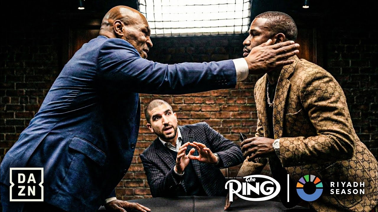 &ldquo;DISRESPECT!&rdquo; &mdash; Mike Tyson SLAPS Floyd Mayweather at Face-Off