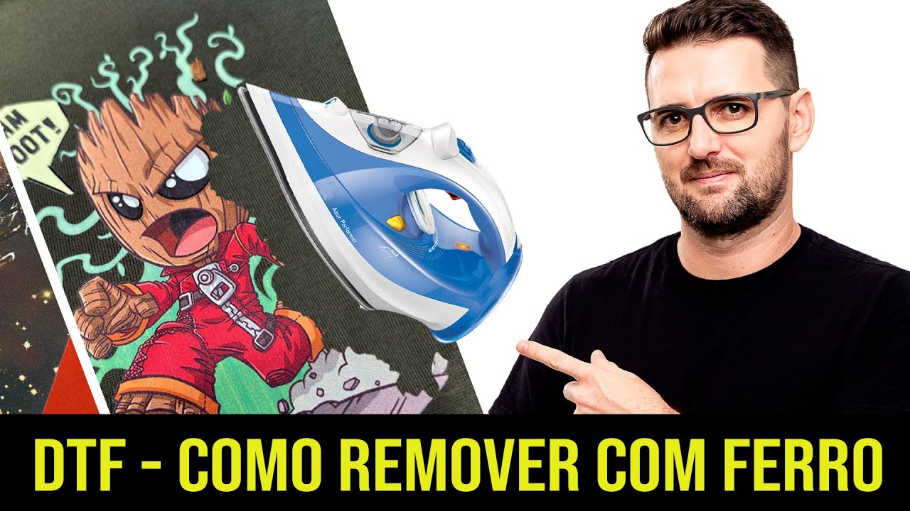 Remover DTF fácil com Ferro de Passar.