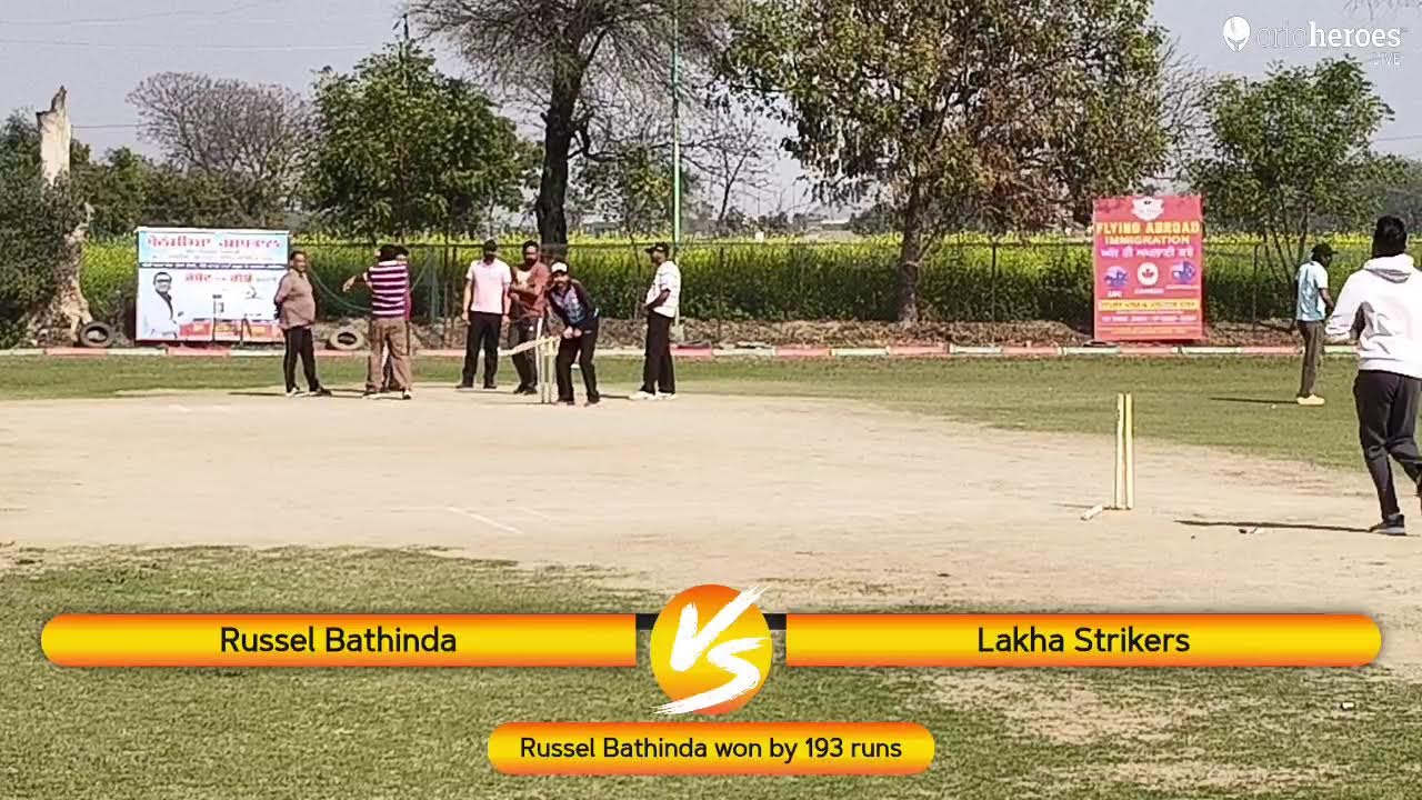 Russel Bathinda vs Lakha Strikers | Panacea robotic hospital(League Matches) | Live - Bathinda Dre…
