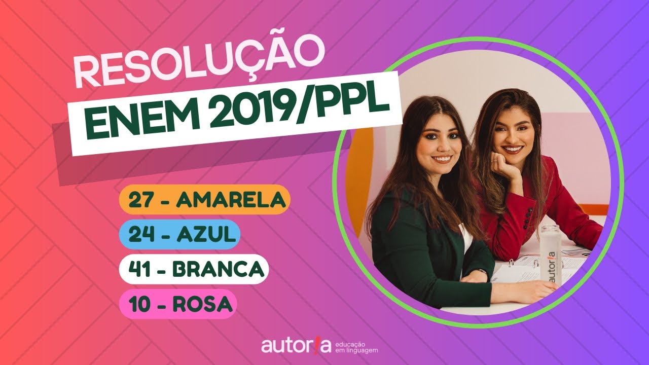 Enem 2019/PPL - Autoria Linguagem - Questão 27 | Linguagens, prova amarela