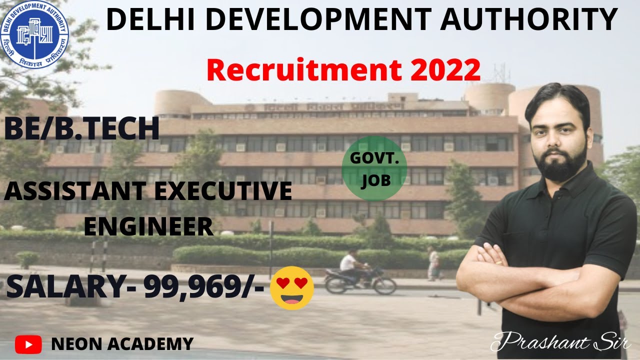 DDA AEE Recruitment 2022 | DDA AE Salary | Selection Procedure | Civil Engineer | latest job 2022