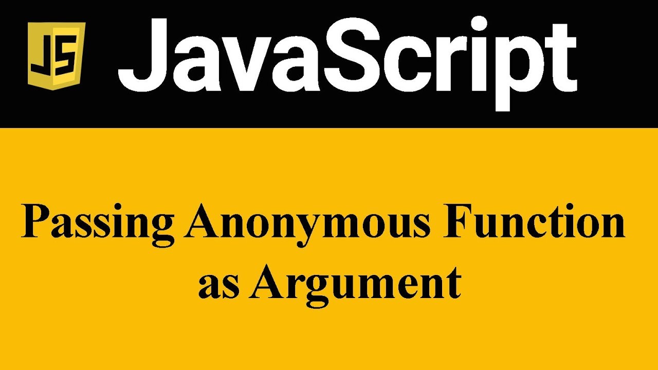 Passing Anonymous Function as Argument in JavaScript (Hindi)