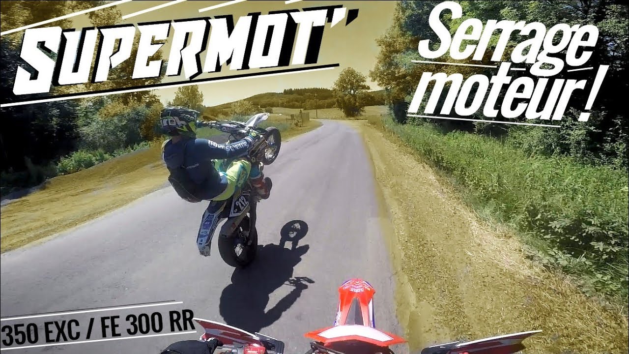 || SUPERMOTARD || On rode les pneu ! /Serrage Beta 300 RR \ 350 EXCF - FE