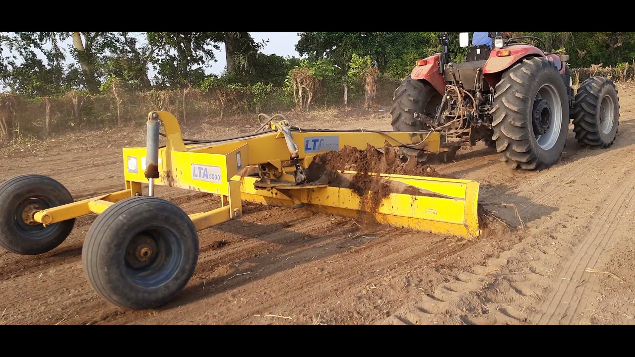como anivelar con anibeladora de tiro con con tractor 100 hp