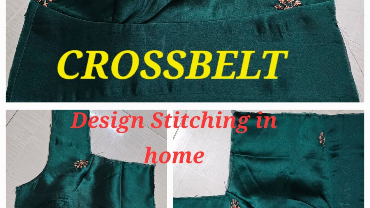 How to Stitch a Cross Belt Blouse Design #diy #easy #shortsfeed #fashion #sewingtips #crossbelt