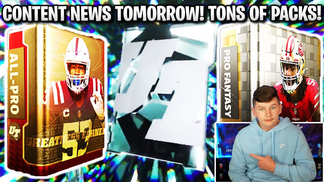 CONTENT NEWS TOMORROW! ALL PRO FANTASY, CLUTCH, AND PRO FANTASY PACKS! | MADDEN 22 ULTIMATE TEAM