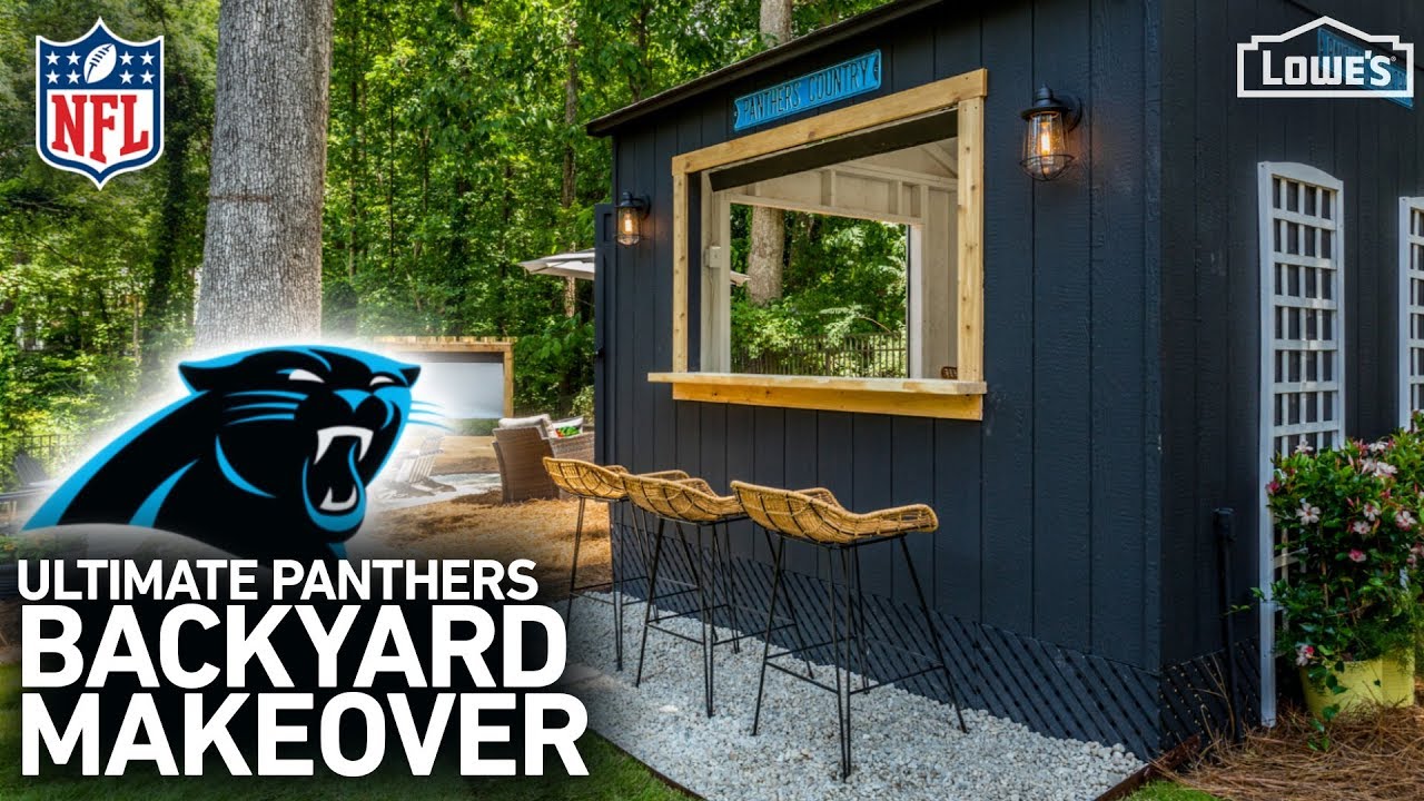 NFL Homegating Makeover: Carolina Panthers (w/ Monica from The Weekender)