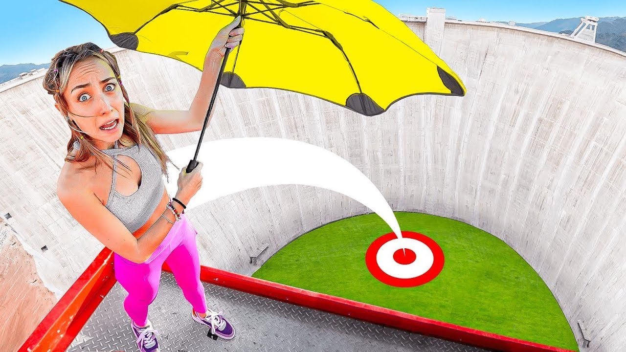 SAUTER de 10 MÈTRES avec UN PARAPLUIE !?