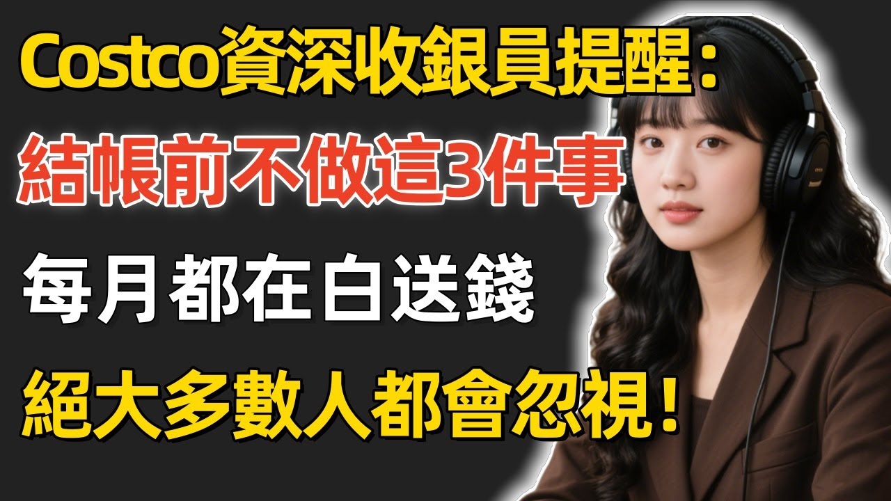 Costco資深收銀員的真心勸告：結帳前不做這3件事，你每月都在多花錢！#Costco #好市多 #省錢攻略 #購物技巧 #生活駭客