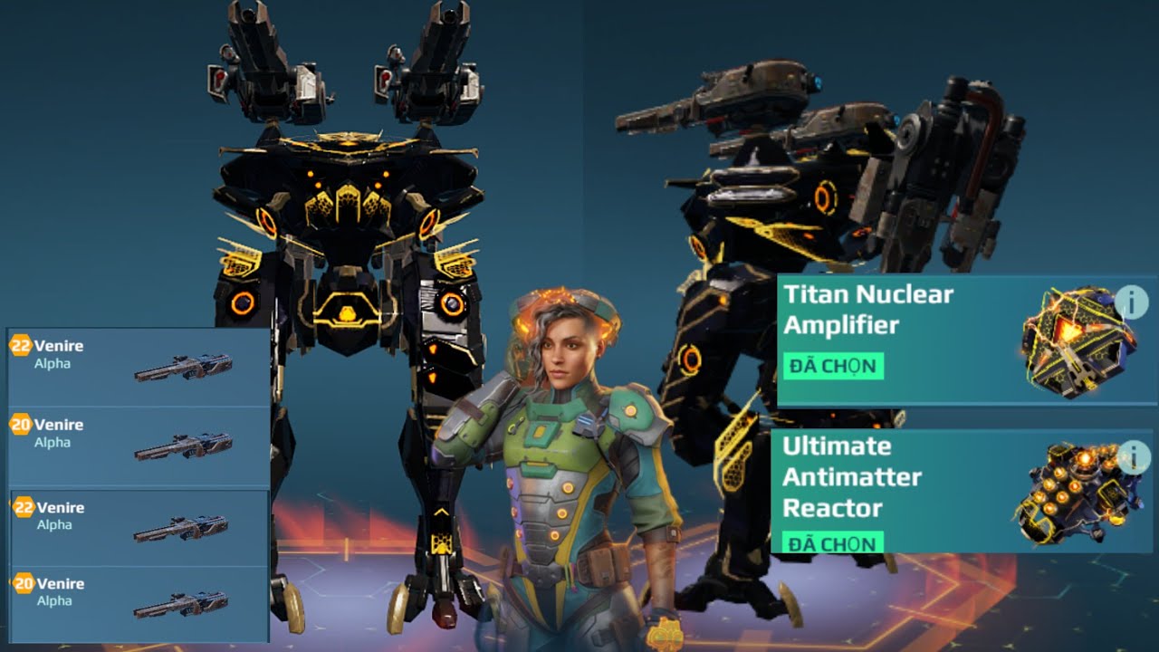 [War Robots] Titan ảo nhất trên trời Ao Ming X4 Venire