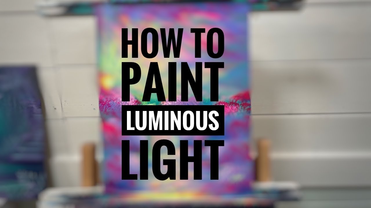 Как нарисовать картину: «Сияющий свет» — урок по живописи акрилом.