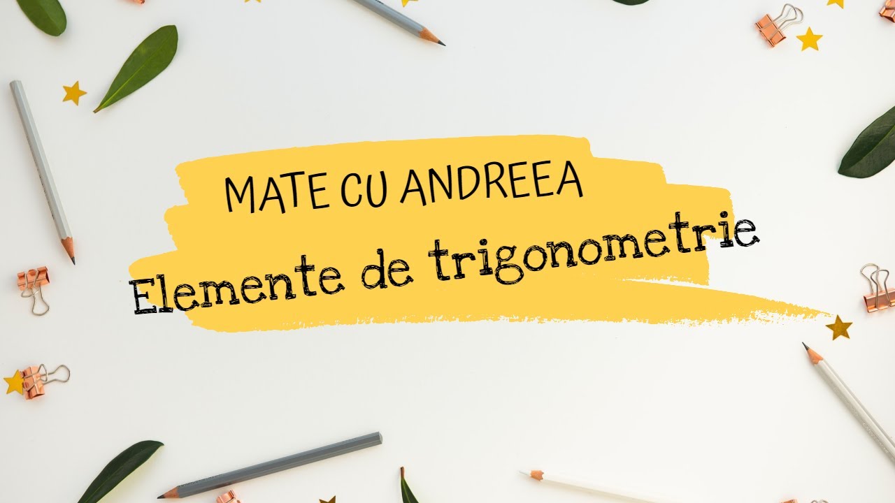 Elemente de trigonometrie - clasa a 7-a (exercitii rezolvate)