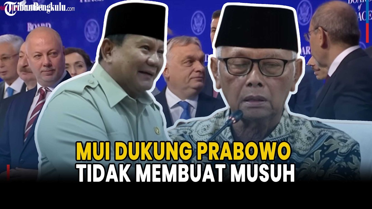 Dukung Presiden Prabowo, Ketua Umum MUI: Indonesia Tidak Mencari Musuh di Dunia