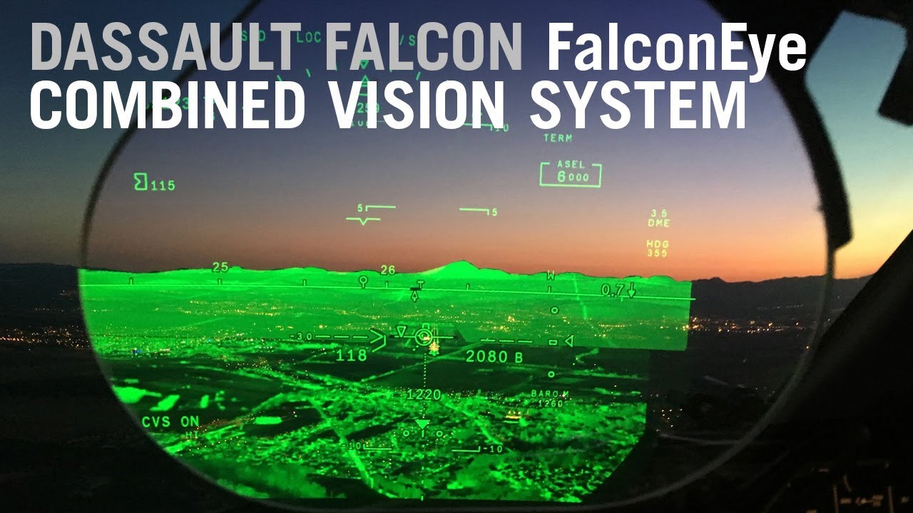 Flying with the Dassault Falcon FalconEye Combined Vision System – AIN
