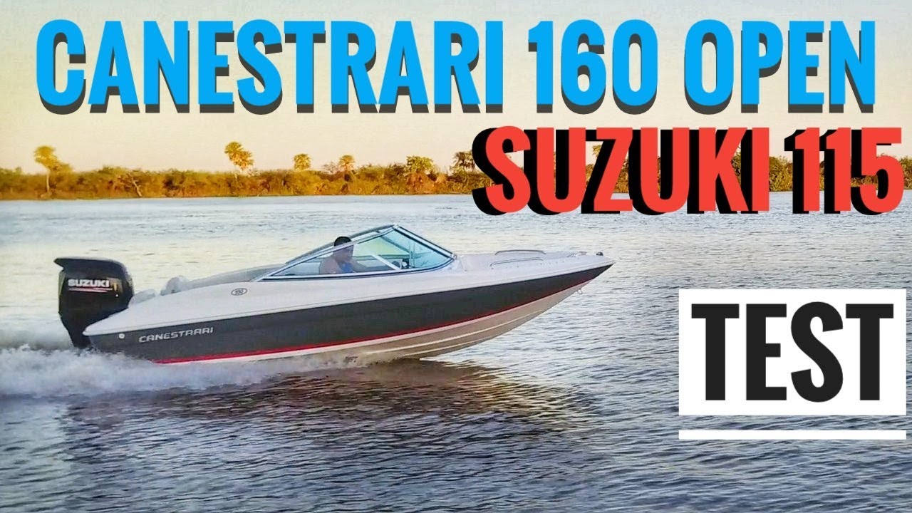 Test Canestrari 160 Open Suzuki 115hp 2018 ►DRONE◄