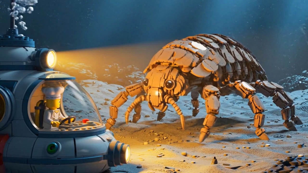 LEGO Hunting the GIANT ISOPOD Deep Sea Creature Extreme Ocean Adventure | LEGO ASMR Stop Motion