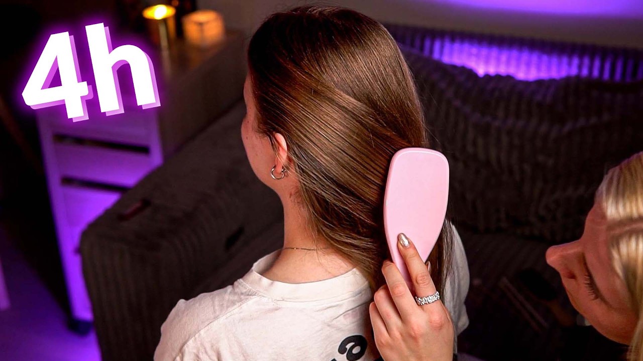 ASMR 4 Hours of Hypnotic Brushing💤 Guaranteed Brain Reset for Insomnia (No Talking)