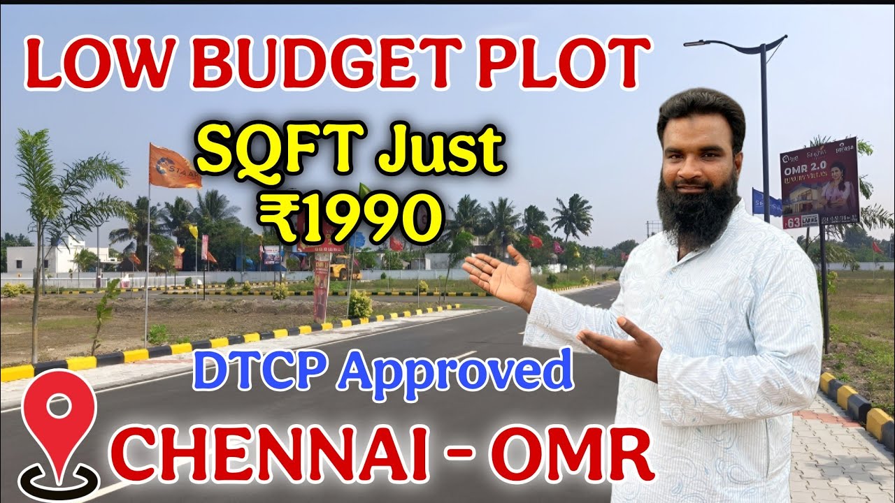 low budget DTCP villa plot for sale in Chennai OMR pooncheri | Market Tamizha