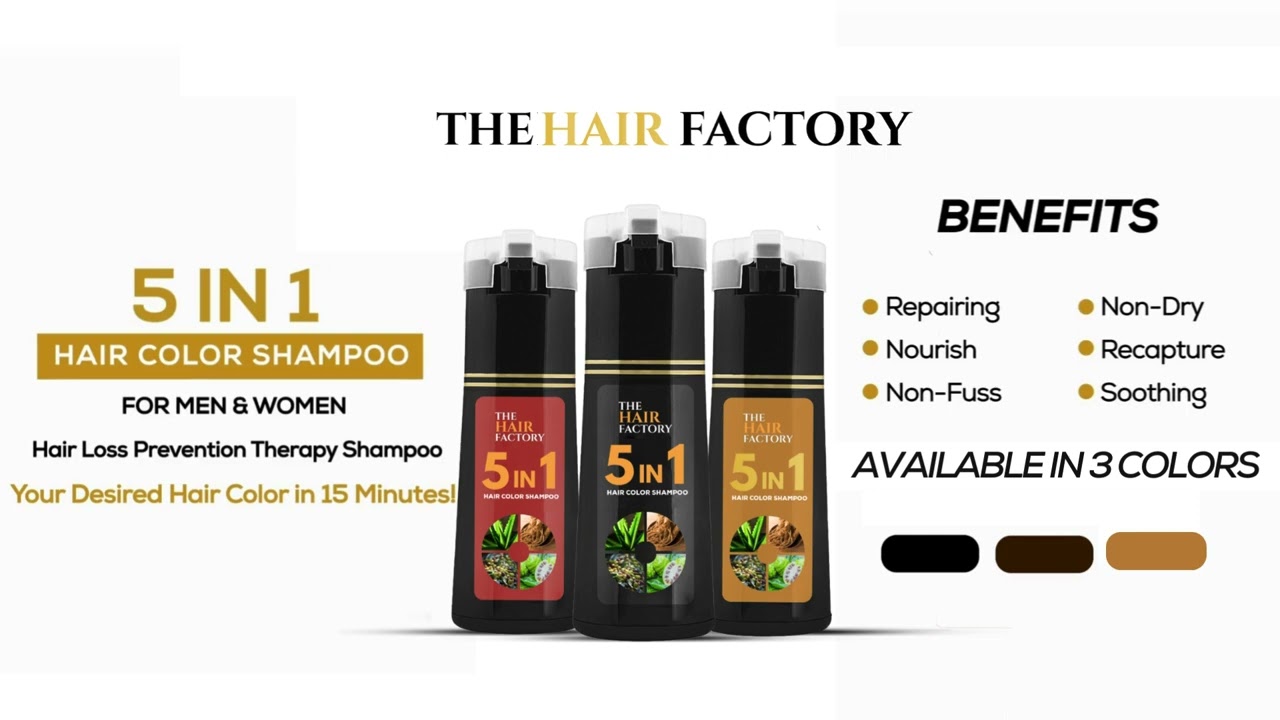 The Hair Factory 5in1 Hair Color Shampoo