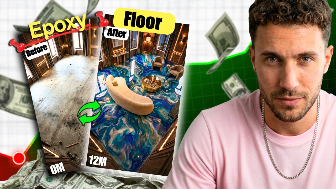 How I made these AI Viral Videos | Epoxy Floor Transformation | Complete Guide |