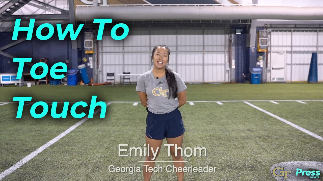 How to Do a Toe Touch | Georgia Tech Cheerleading (Emily Thom)