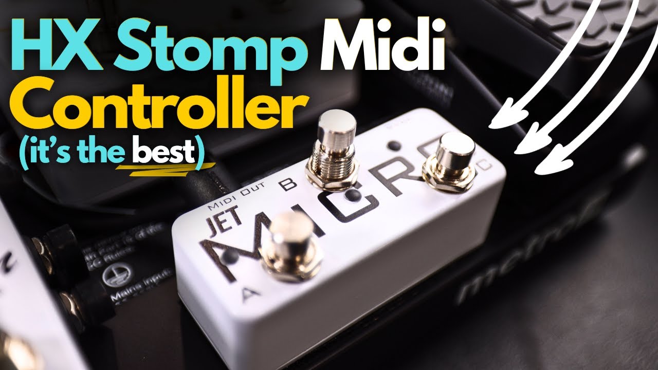 Как использовать микро-MIDI-контроллер JET на мини-педали HX Stomp Midi