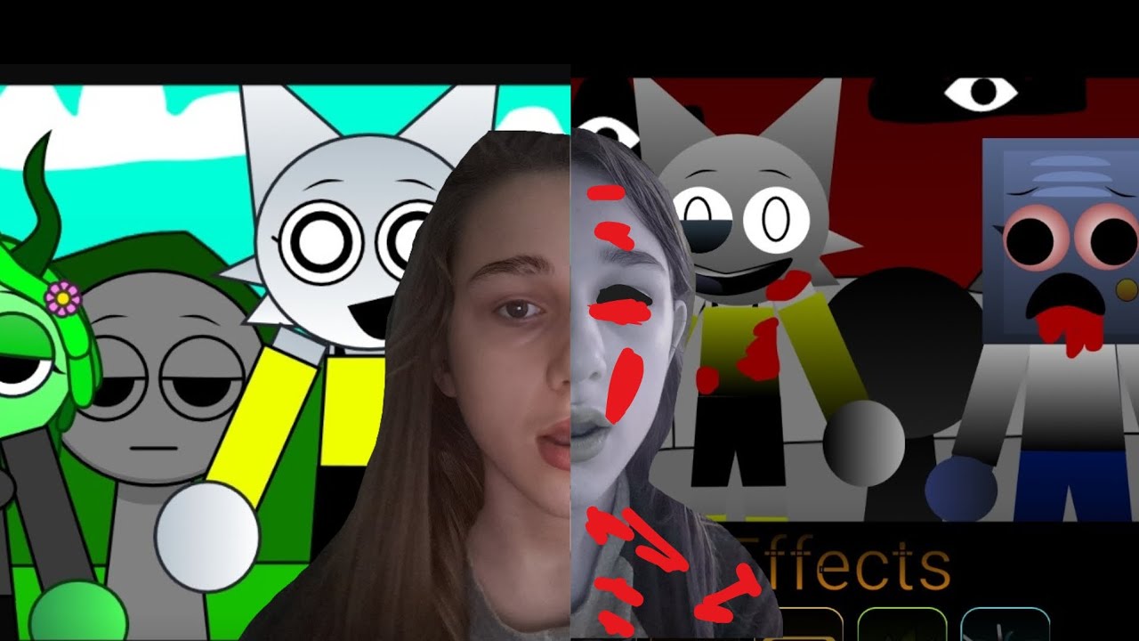 Scrunkly e amigos parece ser novos sons e normal e horror (Incredibox sprunki mais de 2 jogos)