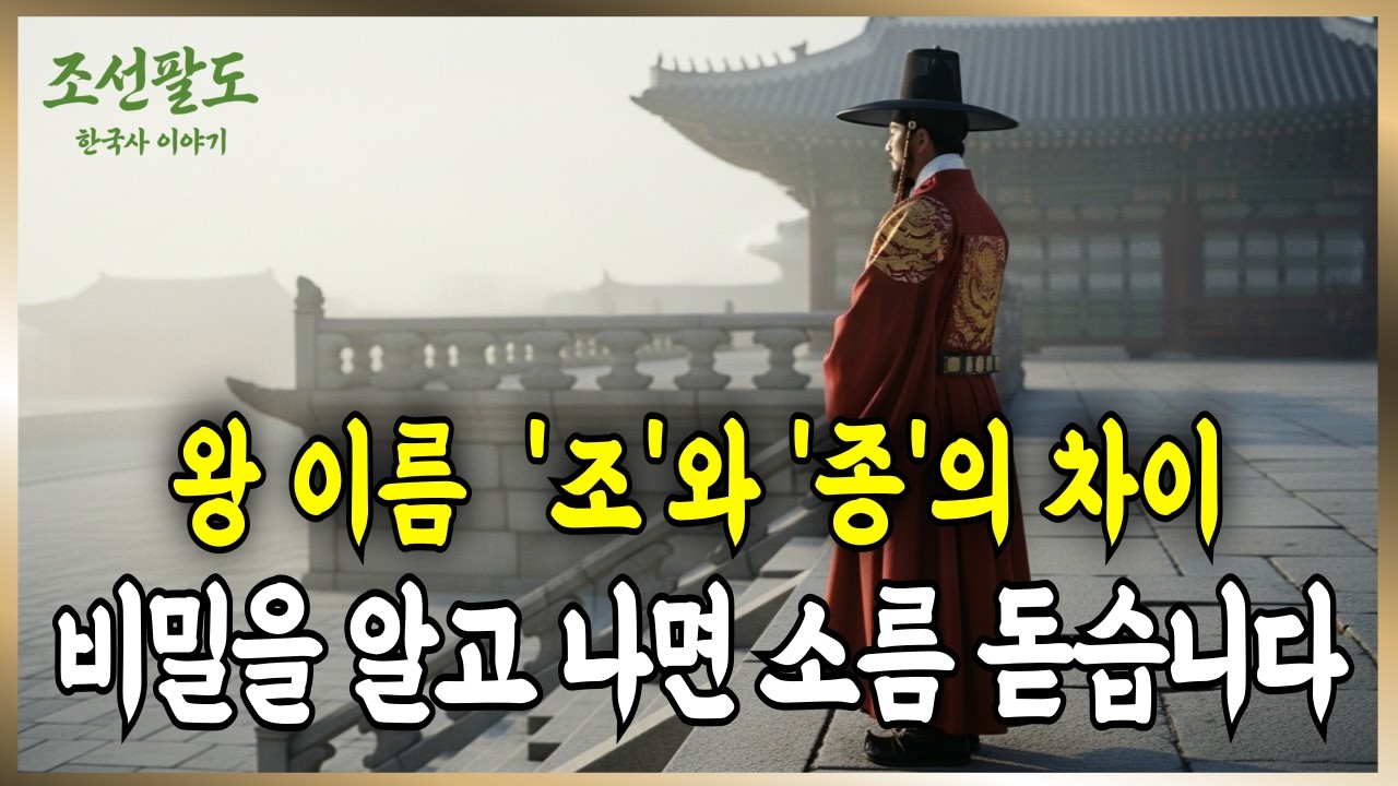 왕 이름의 비밀 조, 종, 군등 이름의 비밀을 알려드립니다 조선팔도 한국사 이야기 조선왕조실록 승정원일기 역사기록 조선의 인물과 사건