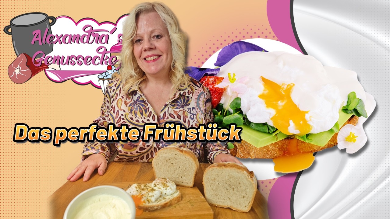 Das perfekte Frühstück: Pochierte Eier, selbstgebackenem Brot & DIY Butter | Alexandras Genussecke