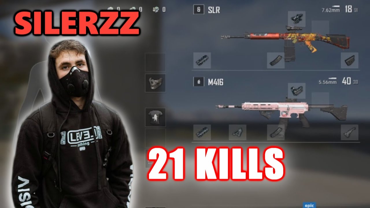SILERZZ - 21 KILLS - M416+SLR - SOLO vs DUOS - PUBG