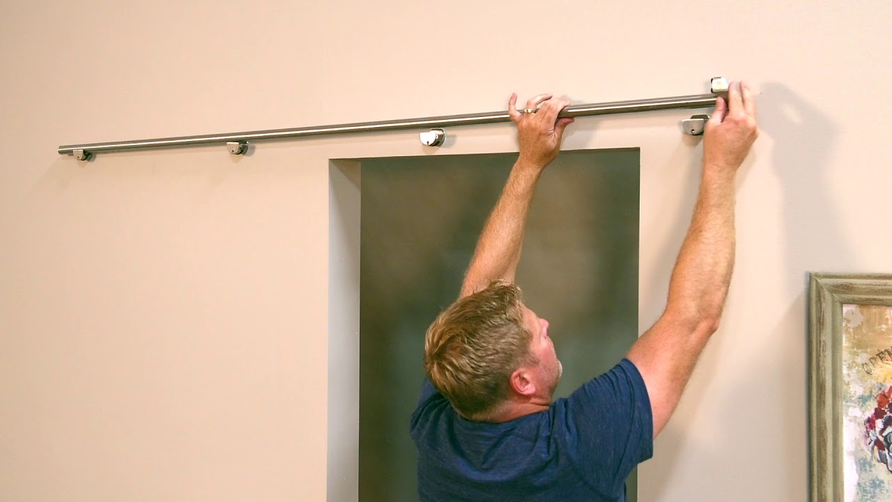New Visions Glass Barn Door Installation
