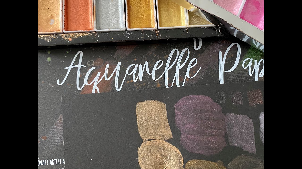 ACTION : NOUVEAUTES ET TEST PAPIER AQUARELLE NOIR