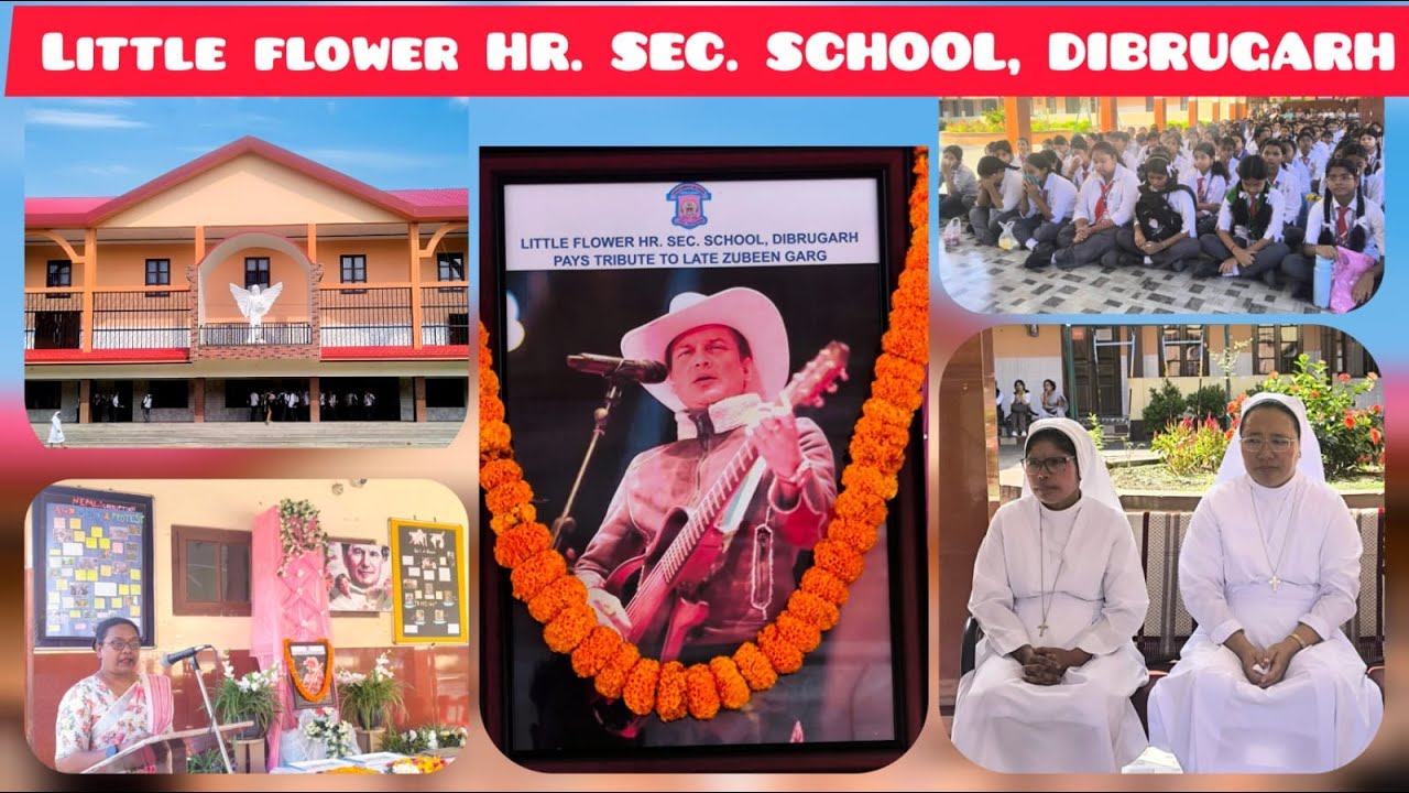 LITTLE FLOWER HR.SEC.SCHOOL,DIBRUGARH PAYING TRIBUTE TO LATE ZUBEEN GARG.